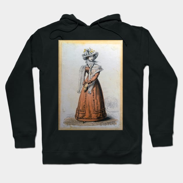 Fine Lady, vintage post card Hoodie by JonDelorme